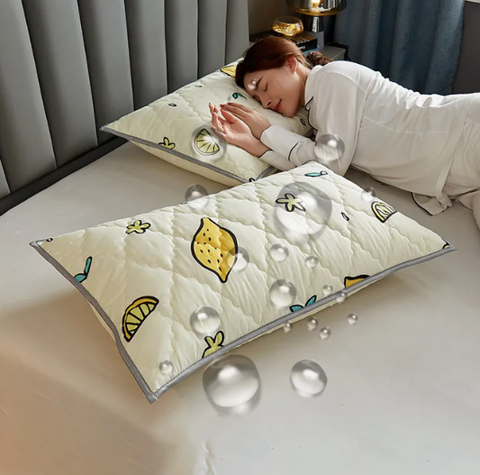 Waterproof Latex Pillow Protectors–Pair Pack Oil & Moisture Resistant Pillow Covers