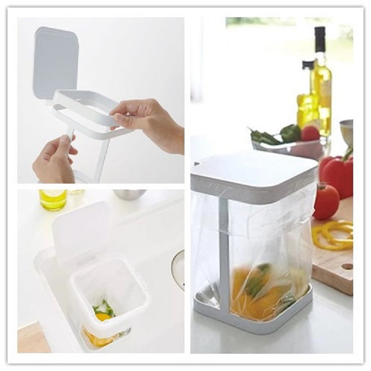 Mini Desktop Trash Can–Flip Lid Tabletop Bin, Small Waste Bin for Office, Kitchen & Bedroom