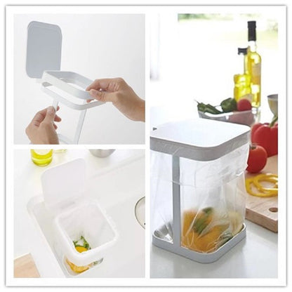 Mini Desktop Trash Can–Flip Lid Tabletop Bin, Small Waste Bin for Office, Kitchen & Bedroom