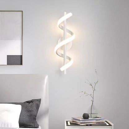 Modern Spiral LED Wall Light – Contemporary Indoor Wall Sconce