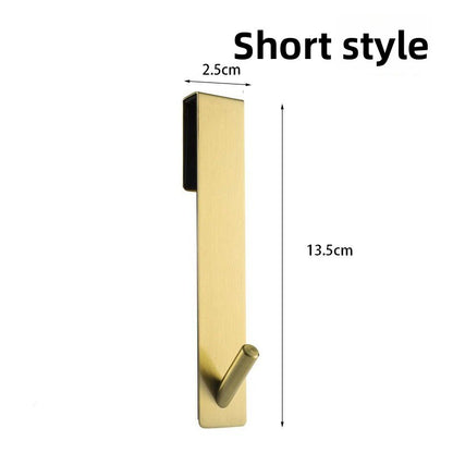 Premium Stainless Steel Adhesive Wall Hook–Heavy-Duty Bathroom & Kitchen Storage Hook