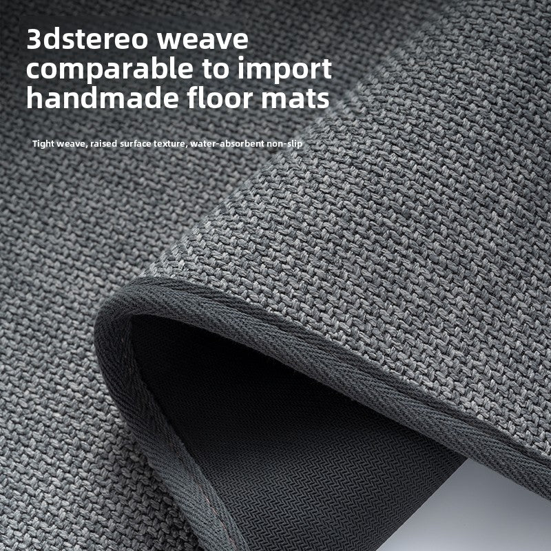 Super Absorbent Non-Slip Bath Mat - Quick Dry Linen Bathroom Floor Rug