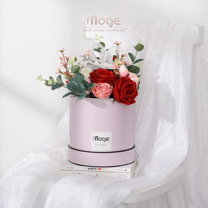Luxury Silk Rose Flower Arrangement–Artificial Floral Centrepiece for Home & Wedding Décor