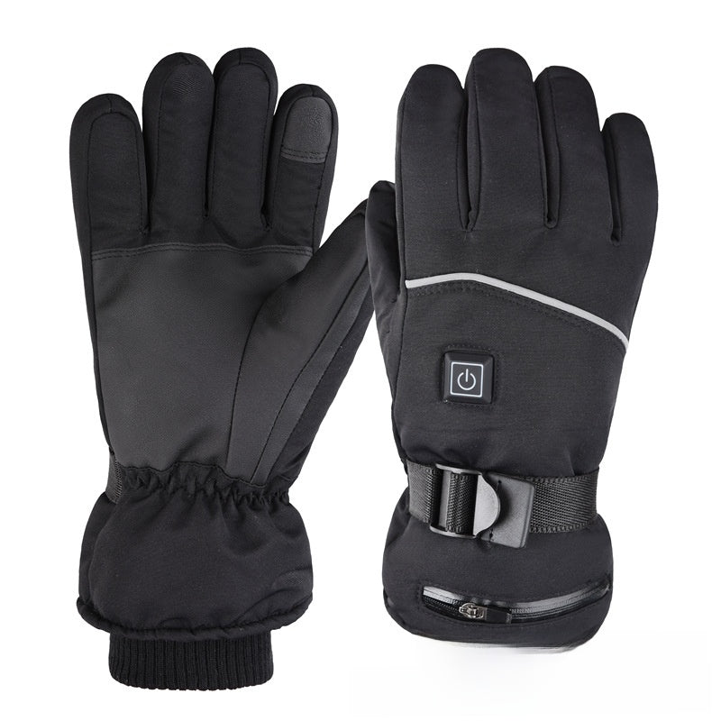 Rechargeable Heated Winter Gloves - Waterproof Windproof Touchscreen Gloves for Skiing, Cycling & Outdoor Sports
