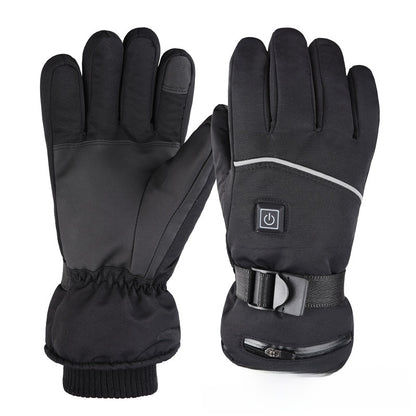 Rechargeable Heated Winter Gloves - Waterproof Windproof Touchscreen Gloves for Skiing, Cycling & Outdoor Sports