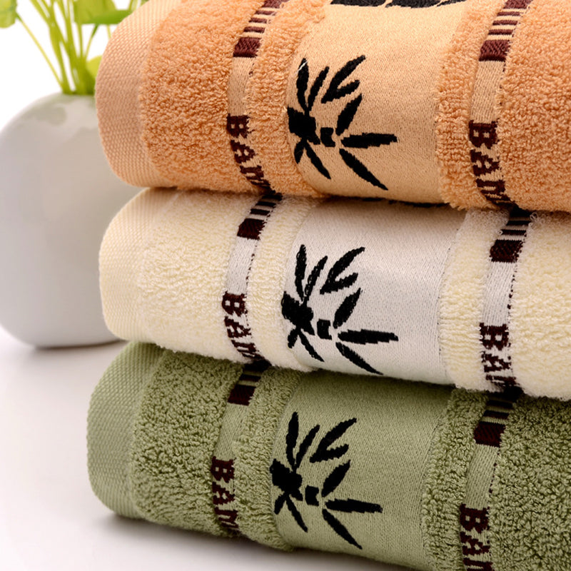 Thick Bamboo Fiber Bath Towels-Ultra Soft Absorbent Quick Dry Towels-Luxury Eco Friendly Bathroom Towels