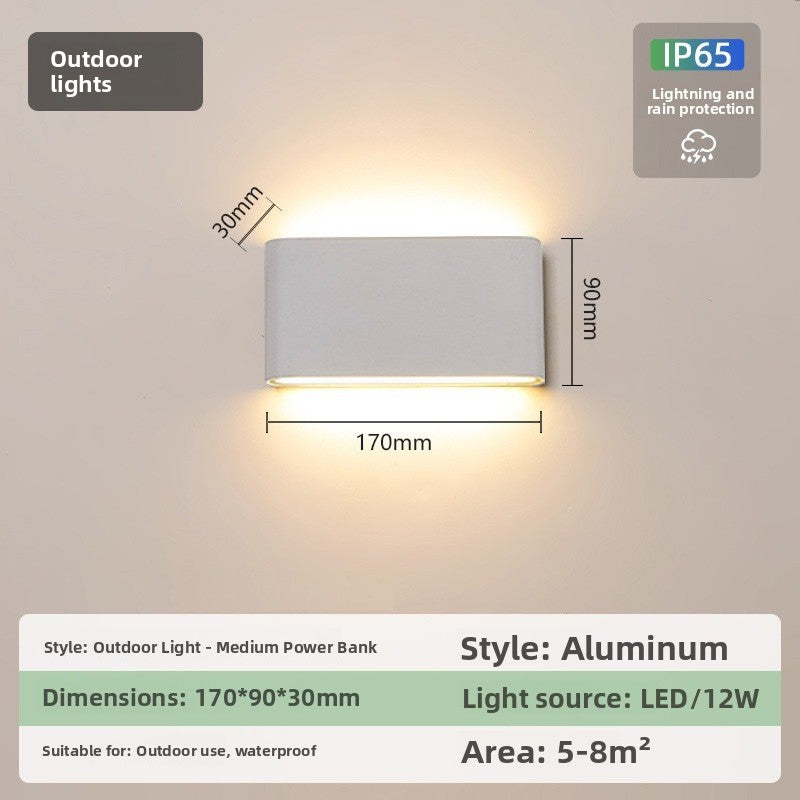 IP65 Ultra-Thin LED Wall Light - Modern Waterproof Indoor & Outdoor Wall Lamp