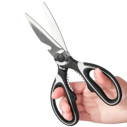 Stainless Steel Kitchen Scissors–Multi-Function Kitchen Shears for Meat, Herbs & Food Prep