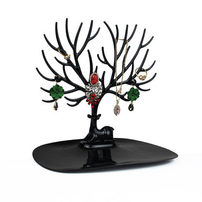 Deer Jewelry Stand Organiser–Creative Branch Antler Necklace & Earring Holder, Decorative Jewellery Display Rack