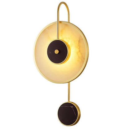 Marble LED Wall Light - 60cm Luxury Stone Bedside & Hallway Wall Lamp