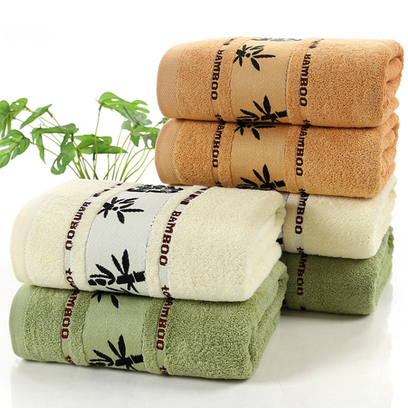 Thick Bamboo Fiber Bath Towels-Ultra Soft Absorbent Quick Dry Towels-Luxury Eco Friendly Bathroom Towels