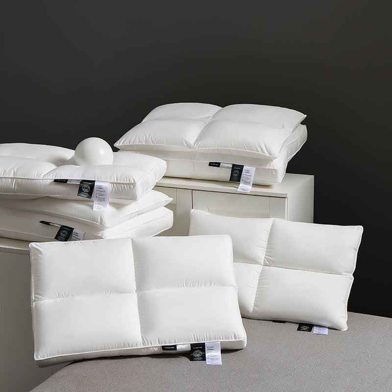 Hotel-Style Microfibre Pillow - Soft Supportive Bed Pillow for Neck & Sleeping Comfort
