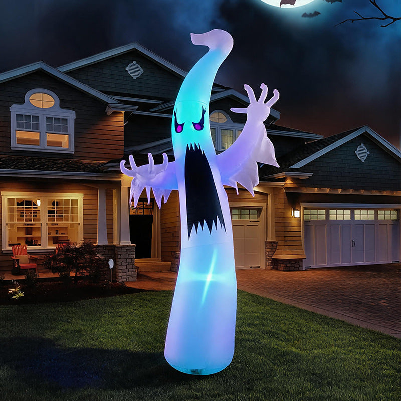 3.6M LED Inflatable Halloween Ghost – Giant Outdoor Yard Decoration