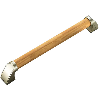 Japanese Wooden Bathroom Safety Grab Bar-Non-Slip Shower Grab Handle-Wall Mounted Solid Wood Bath Support Rail for Elderly