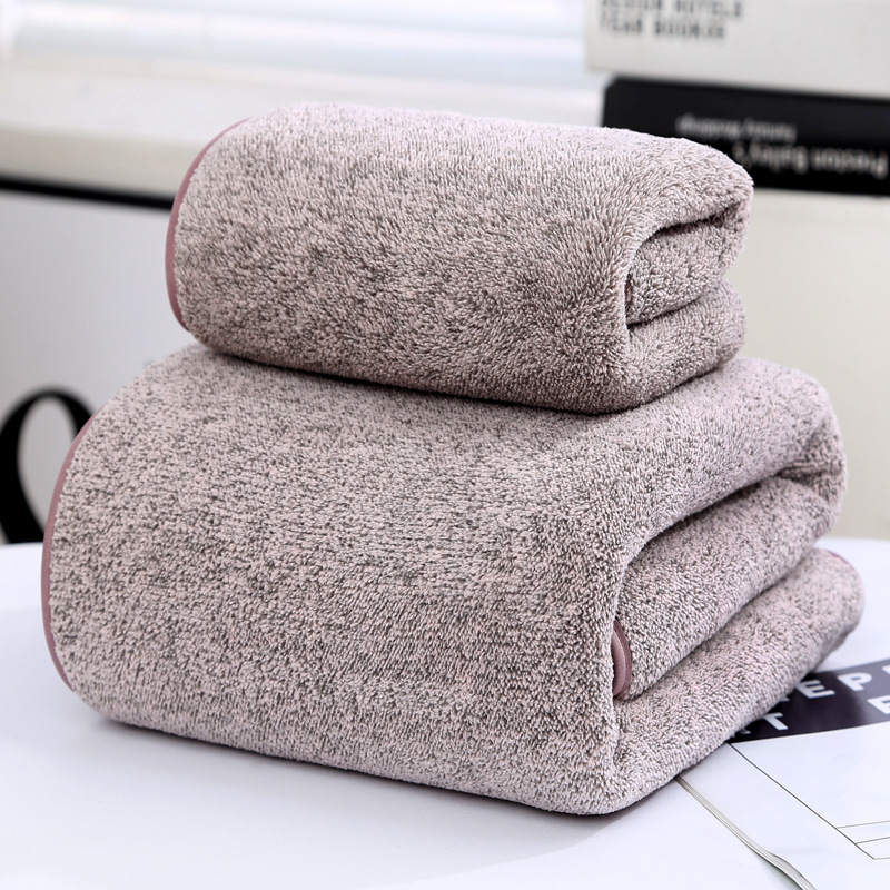 Bamboo Charcoal Fiber Towel Set-Ultra Soft Coral Fleece Bath Towels-Super Absorbent Quick Dry Bathroom Towels
