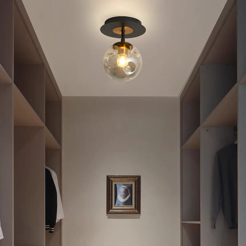 Modern Nordic LED Ceiling Light - Glass Pendant Ceiling Lamp for Hallway, Entryway & Living Room