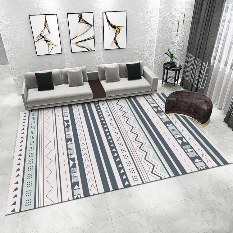 Imitation Cashmere Area Rug–Soft Non-Slip Crystal Velvet Carpet for Bedroom & Living Room