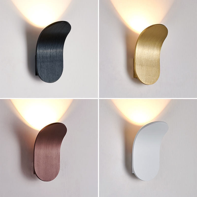 Scandinavian Wall Light - Modern Minimalist Aluminium & Iron Bedside Wall Lamp
