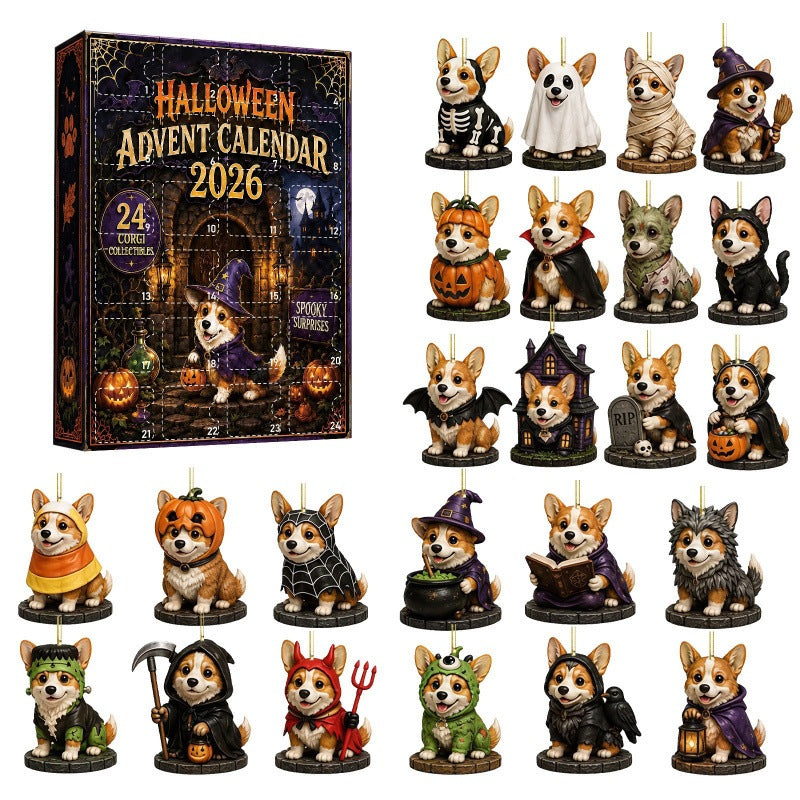 2026 Christmas Advent Calendar - 24-Day Acrylic Pendant Blind Box Countdown with Surprise Decorations