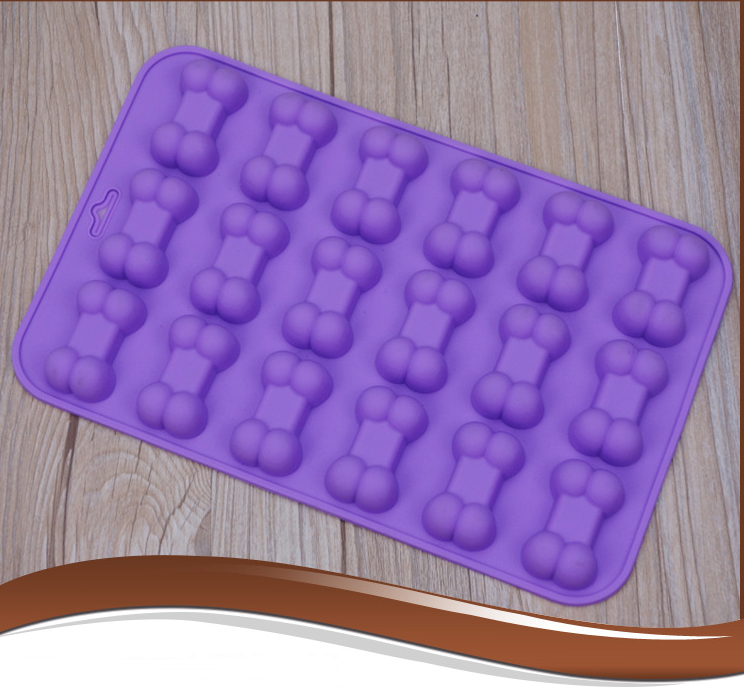 Silicone Dog Treat Molds–Paw & Bone Shape Baking Moulds, Non-Stick Pet Treat & Chocolate Molds