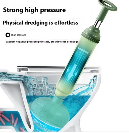 Heavy Duty Toilet Plunger-High Suction Drain Unblocker-Bathroom Clog Remover with Ergonomic Handle