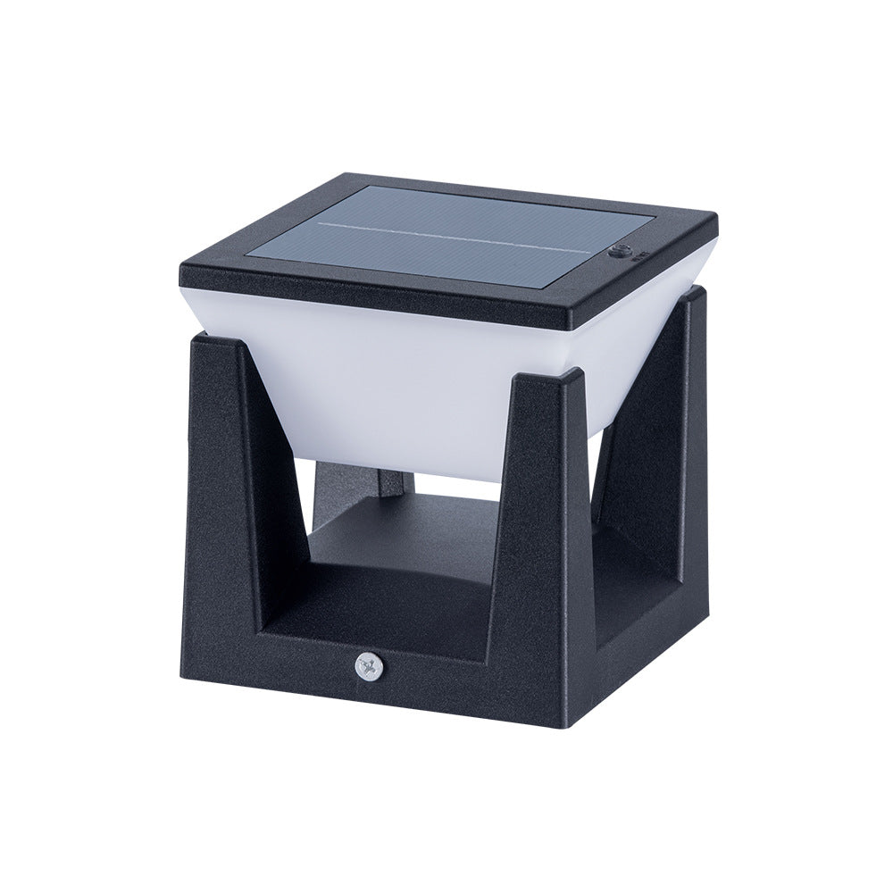 Solar LED Column Light - IP65 Waterproof Outdoor Garden & Pathway Light