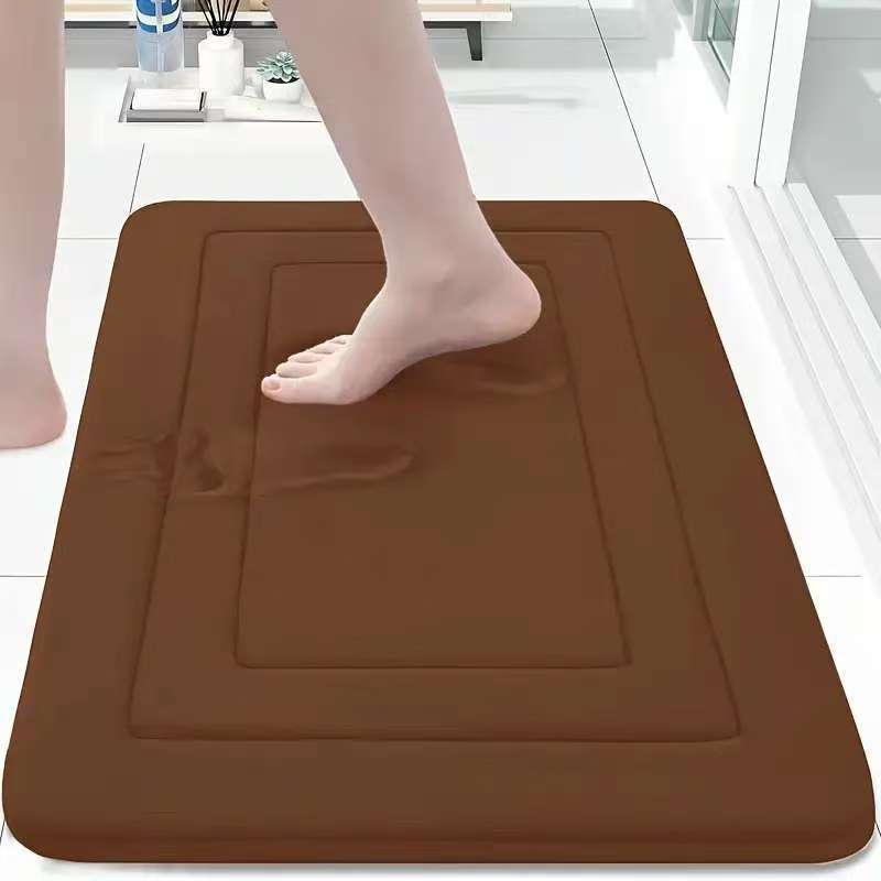 Memory Foam Bath Mat - Soft Quick Dry Non-Slip Bathroom Floor Rug
