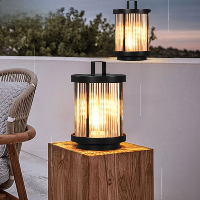 Solar Outdoor LED Portable Lamp - IP55 Waterproof Aluminium Garden & Courtyard Light