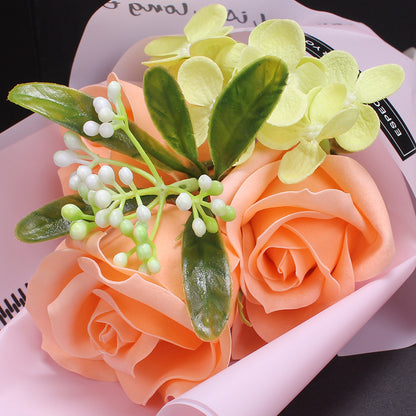 Luxury Soap Flower Bouquet Gift Box–Everlasting Rose Arrangement for Special Occasions