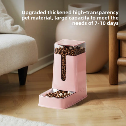 Automatic Pet Feeder & Water Dispenser–3.5L Gravity Food & Water Station For Dogs & Cats