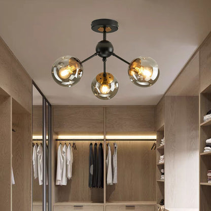 Modern Nordic LED Ceiling Light - Glass Pendant Ceiling Lamp for Hallway, Entryway & Living Room