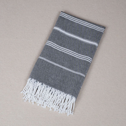 Oversized Tassel Beach Towel–Quick-Dry Cotton Blend Tassel Beach Blanket