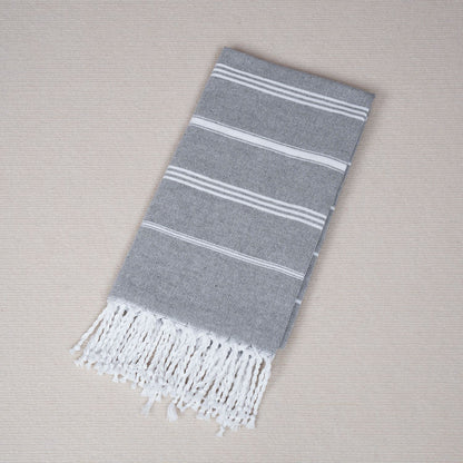 Oversized Tassel Beach Towel–Quick-Dry Cotton Blend Tassel Beach Blanket