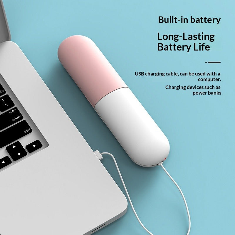 UV Toothbrush Sanitizer Holder-Wall Mounted USB Rechargeable Toothbrush Sterilizer-Smart Bathroom Organizer