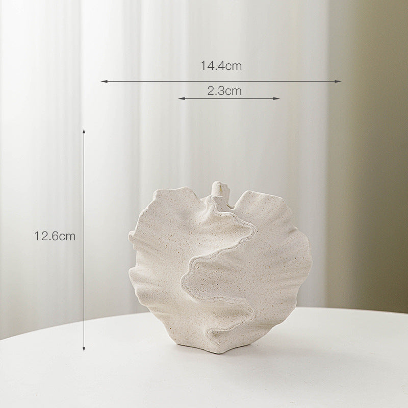 Matte Ceramic Flower Vase–European Style Decorative Vase for Fresh & Dried Flowers, Modern Home Décor