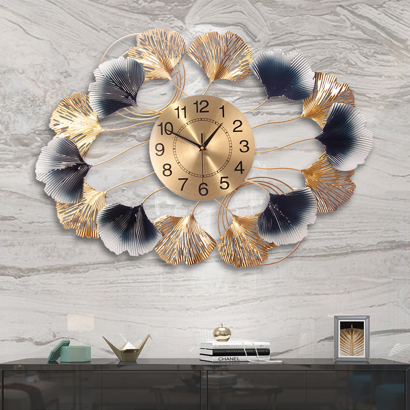 Nordic Modern Wall Clock - Large 75cm Minimalist Metal Quartz Decorative Clock