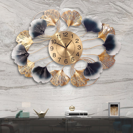 Nordic Modern Wall Clock - Large 75cm Minimalist Metal Quartz Decorative Clock