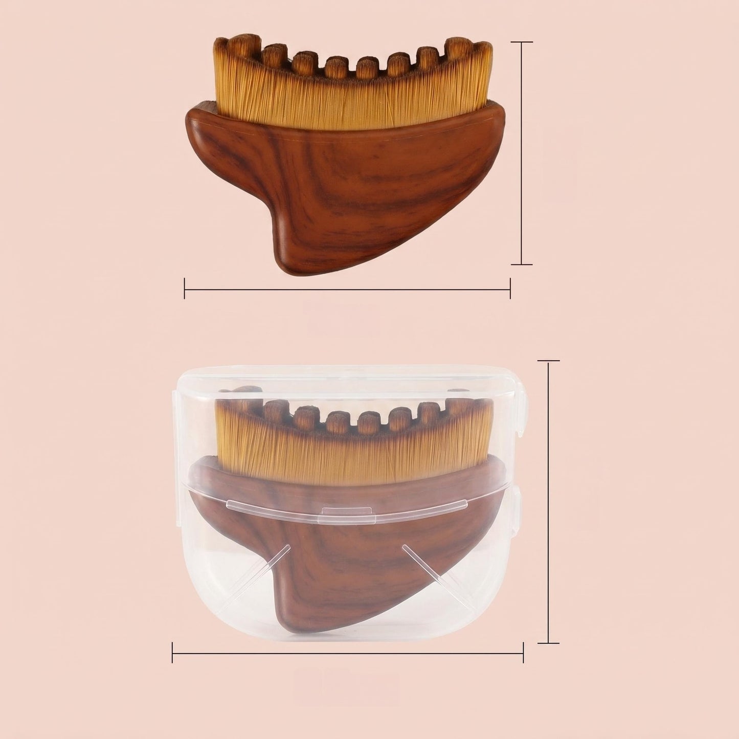 Lymphatic Facial Massage Brush–Dual-Action Face & Neck Sculpting Brush