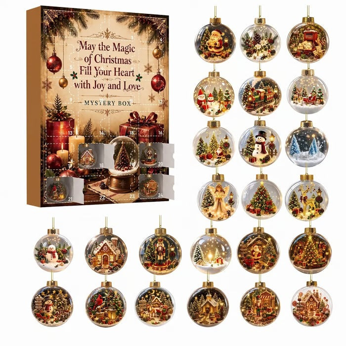 Christmas Acrylic Decorations Blind Box - 3mm Festive Santa, Gnome & Snowman Collectible Ornaments