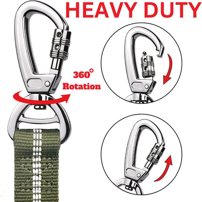 Heavy-Duty Bungee Dog Leash–Shock Absorbing Tactical Lead For Medium & Large Dogs