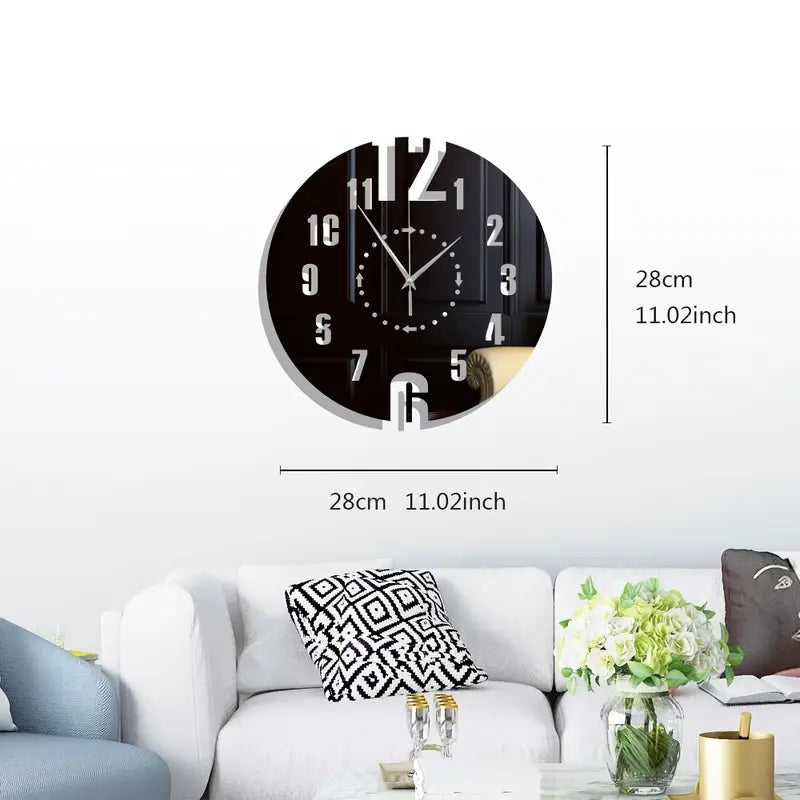 Creative Acrylic DIY Wall Clock–Modern Silent Frameless Wall Décor