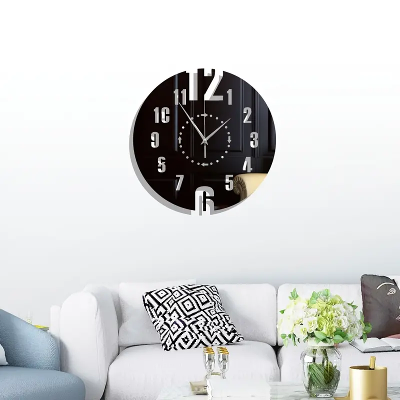 Creative Acrylic DIY Wall Clock–Modern Silent Frameless Wall Décor