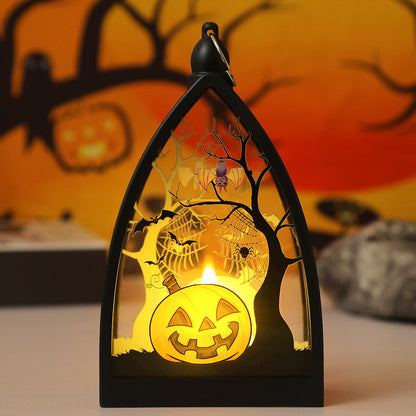 LED Halloween Lantern – Flickering Flameless Pumpkin Candle Light