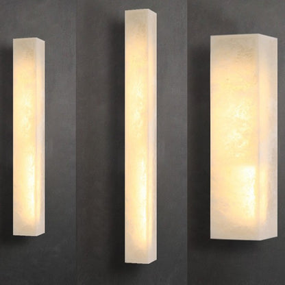 Modern Marble Or Marble Look LED Wall Light - Minimalist Long Wall Lamp for Bedroom & Living Room