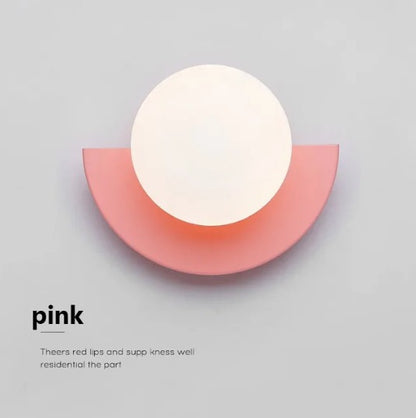Modern Coloured Glass Wall Lamp-Artistic LED Wall Light for Living Room, Bedroom & Home Décor