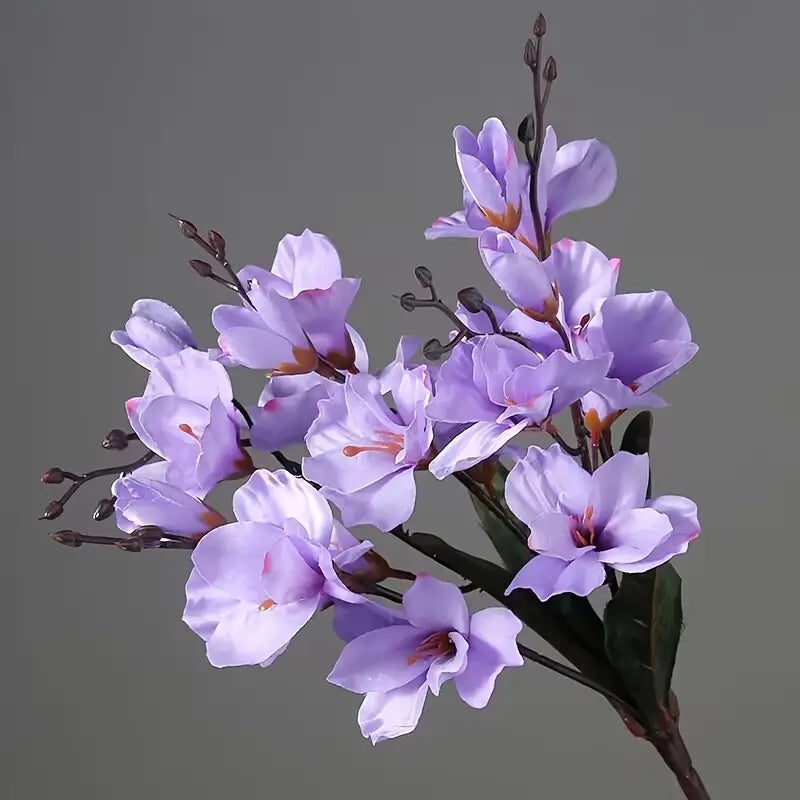 Artificial Magnolia Silk Flower Bouquet–Luxury Faux Floral Arrangement for Home & Wedding Décor