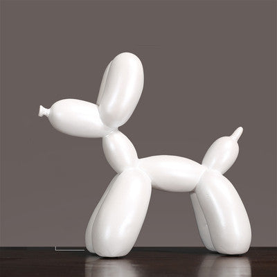 Nordic Balloon Dog Ornament–Modern Luxury Resin Home Décor Sculpture