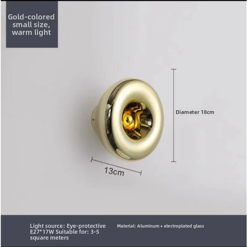 Modern Glass LED Wall Light - Luxury Bedside & Living Room Wall Sconce
