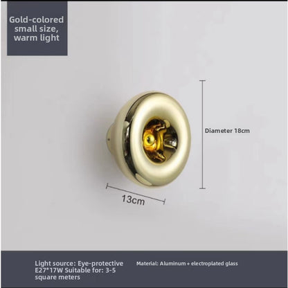 Modern Glass LED Wall Light - Luxury Bedside & Living Room Wall Sconce
