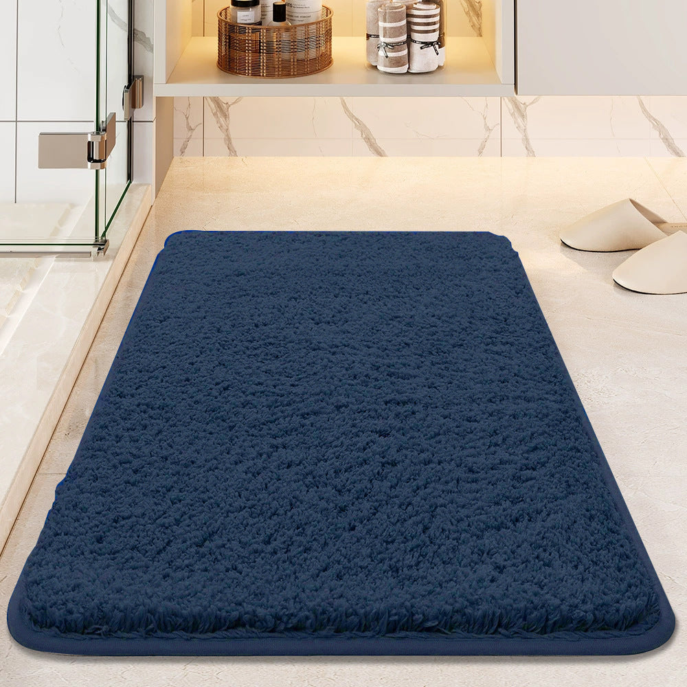 Soft Plush Non-Slip Bath Mat - Ultra-Absorbent Thick Bathroom Floor Rug Machine Washable